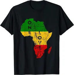 Herren T-Shirts Hipster Reggae Africa Map Rasta Regae Musik Vintage T-Shirt-Kleidung 90er Hipster Short Slve T-Shirts für Männer neue coole T-Shirt T240510