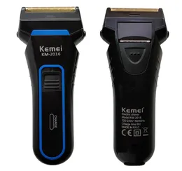 Kemei 2 Blades barbeadores elétricos elétricos para homens recarregáveis de barbear portátil Cutter de barbear lateral D408124173