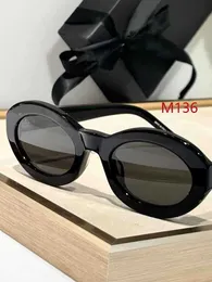 Designer Saint New Sunglasses for Women M136 Oval Cat Eyes Personalized Edition Sunshade and UV Protection