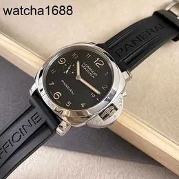 Business Armatur Watch Panerai Luminor 1950 Serie Automatisch mechanische Stahl Herren Chronograph Watch Date Display Uhr Uhr PAM00359 Durchmesser 44 mm