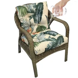 Pillow Outdoor Rattan Chair Seat Thicken Waterproof Dining Garden Terrace Tatami Replaceable Back