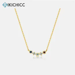 PENDANTI KIKICHICC 925 Sterling Silver Colour Gemestone Women Necklace 2024 Regalo per anni di festa di nozze di rafforzamento