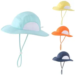 Connectyle Toddler Infant Boys Girls Upf 50 UV Sun Protection Mesh Hat Wide Brim Bucket Hats 240430