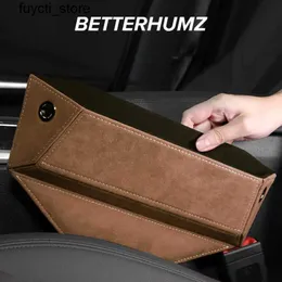 Aufbewahrungsboxen Bins geeignet für Audi A3 A4 A5 General Motors Sitzlückenlückenbox Alcantara Organizer Telefonkarte Multi funktionales Taschenzubehör S24513