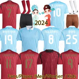 24 25 Maglie di calcio Belgium Maglie da calcio FAES TROSSARD LUKEBAKIO DOKU DE BRUYNE 2024 KITS KITS CARRASCO ETTRIMPARE T.HAZARD MAGLIA 214