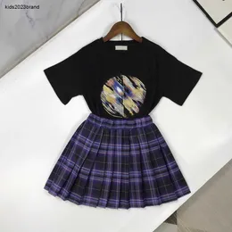 NOWOŚĆ BABY TODORSUIT Summer Girls Dress Designer Designer Rozmiar 120-160 cm haftowany okrąg