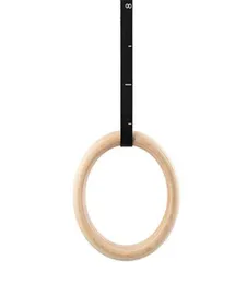 12 PC Ringori in legno anello portatile Ginnastics Rings Palestra Spalla Resistenza Fitness Fitness Attrezzatura Attrezzatura Anello di allenamento 28mm 32MM6325973