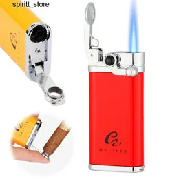 Lighters Galiner Cigar Lamp Butane Gas Blue Flame 1 Jet Flashlight for Signe Fumo Accendition Strumento SIGUR S24513 S24513