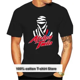 T-shirt maschile Africa Twin T-shirt Africa Twin Mootorcycle T-shirt 2020 New Fashion Men T-shirts Short Slve Brand Style Short Slve T240510
