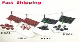 크리스마스 스타킹 고양이 개 발 스타킹 푹신한 산타 양말 눈송이 Xmas 나무 장식 축제 선물 선물 가방 2673209