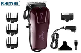 2020 NOVO KEMEI 2600 barba elétrica profissional Shaver 100-240V Cabelo recarregável Clipper Titanium Faca Máquina de corte de cabelo K6010464