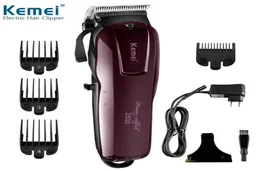 2020 New Kemei 2600 Professional Electric Beard Shaver 100-240V充電式ヘアクリッパーチタンナイフヘア切断機K6010464