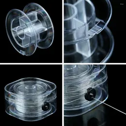 Decorative Plates 5Pcs Clear Thread Storage Box Spool Bobbin Holder Organizer Sewing Accessories