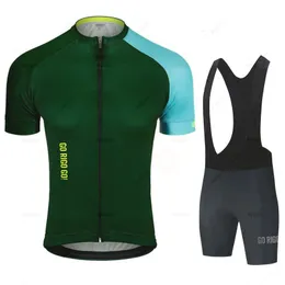 Go Rigo Go Team Team Jersey Men Cycling Jersey Set Summer Jersey Mtb Bicycle Wear Cycling Clicking Maillot Ropa Ciclismo Kit 240514
