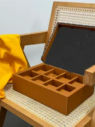 MES Watch Box Box Coffret Polyvalent Bags Кожаная часовая коробка 4 6 8 мужские часы для организатора украшения коробки для хранения