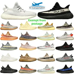 Top Designer YEEZY BOOST 350 V2 Men Sports Running Shoes Women Non-slip Outdoor Reflective Breathable Flat Walking Trainers Lace-up Casual Sneakers 36-46