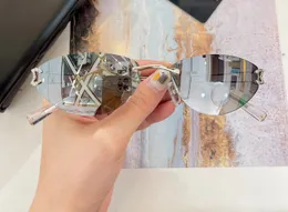 【2024最新】SNSで話題・人気の商品のおすすめアイテム Rimless Oval Rimless Designer Sunglasses Silver With Mens サーフィン・ボディボード