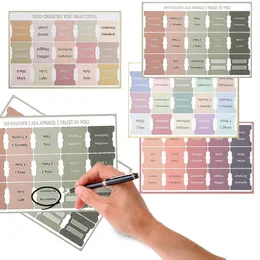 Fensteraufkleber 5 Blech Selbstkleber Papier Tabs Lesezeichen für Großdruck laminierte Bibelstudien liefert dekoratives Etikett-Werkzeug