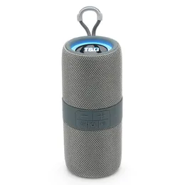 Novo Fabric Wireless Bluetooth alto -falante LED TWS portátil Interconected Audio Card Gift Speaker
