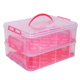 Elimina i contenitori Cupper Box Bellissimo cibo per macaron Crisper Muffin Mini Plastic