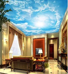 3D سقف خلفية مخصصة Sky Sky Scenery 3D Deiling Wall Papers Home Decor 3D Beacing Baperpaper Pregals European2494899