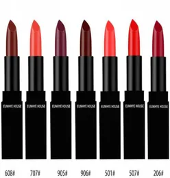 2018 Narrival 7 Colors 3CE Eunhye House Limited Edition 보습 부드러운 색상 긴 지속적인 립스틱 검은 튜브 3079826