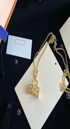 Box Womens Lock Necklace Designer Luxury Pendant Necklaces Fashion For Women Mens Gold Necklace Unisex Couple Jewelry B0867333284