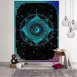 Wandteppiche Einfacher Wahrsagerei Magic Tapestry Print Large Wandmontierte Hippie Bohemian Mandala Kunstdekoration