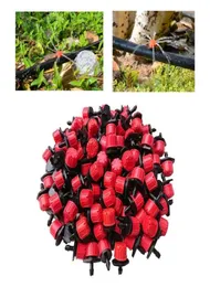 100pcsmicro Irrigation Emitter 8 Drip -Flow Drip Drip Dippers Регулируемые инструменты садовый тепличный капельный водопровод 7231927