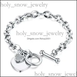 Tiffanyjewelry Designer -Armband Tiffanyjewelry Gold Link Chain Fashion Lover Heart Anhänger Link Armbänder roségold Farbe Edelstahlarmband 455