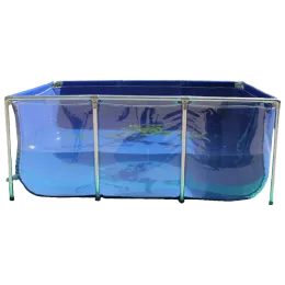 Serbatoi Hiquality Tarpaulin Aquarium Fish Serbina per bambini Polto per bambini Pond+Tipo di aggiornamento della staffa in acciaio inossidabile ad alta resistenza