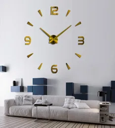 37 polegadas Novo relógio de parede Relógio Relógio pared Design moderno relógios decorativos grandes Europa Adesivos acrílicos Sala de estar KLOK3053562
