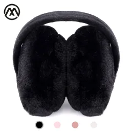 Muffs fur solid color ladies earmuffs autumn winter warm and comfortable unisex skiing Fur headphones casque antibruit cute 220726