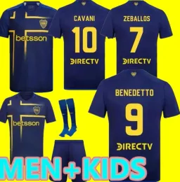 Ca Boca Juniors Cavani Soccer Maglie 24 25 Carlitos Maradona Club Atletico2024 2025Conmebol Libertadores Janson Football Shirt Sets Set Kids Uniform