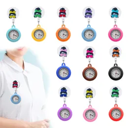 Andra kontorsskolan levererar momLife Clip Pocket Watches Doctor Nurse Watch för kvinnor och män på kvarts med begagnad badge accesso otbmy