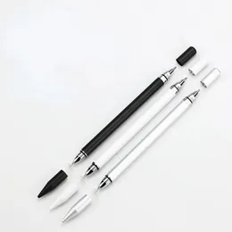 Universal 2 i 1 Fiber Stylus Pen Ritning Tablett Pennor Kapacitiv skärm Caneta Touch Pen för mobiltelefon Smart Pen -tillbehör