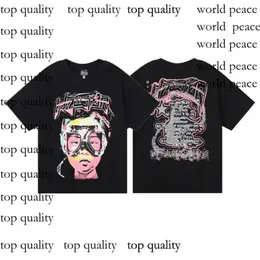 Designer Hellstart Shirt Men Plus Tees Rapper Wash Heavy Craft Unisex Hellstart T Kort ärm Tshirts Topps High Street Retro Women T-shirt US S-XL 79 988