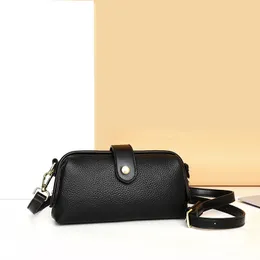 Genuine Leather Women's Shoulder Bag 2023 Summer New Korean Style Crossbody Small Bag Live Casual First Layer Cowhide Mobile Phone Bag