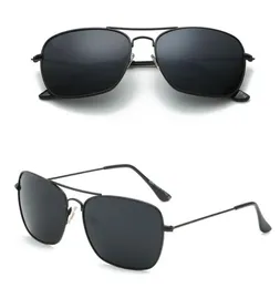 Männer Sonnenbrillen Klassische Marke Retro Sonnenbrille Luxusdesigner Eyewear Metall Rahmen Designer Sonnenbrille Frau ML 3136 mit Kastenlinsen