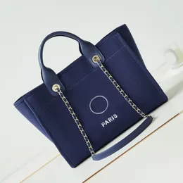 9A 디자이너 패션 캔버스 가방 가죽 손잡이 해변 가방 자수 편지 및 패턴 대용량 복합 토트