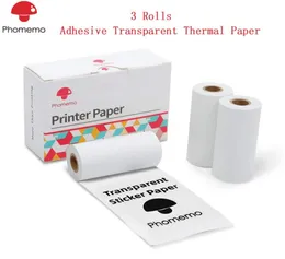 Phomemo Selfadhesive PO Paper Transparent Thermal Paper för Phomemo M02M02SM02 Pro Printer Printable Sticker Label Paper 2018832434