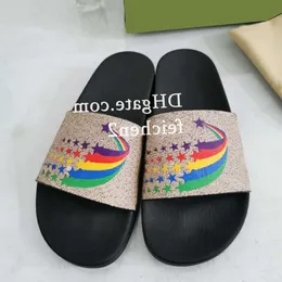 Nuovo stile Sliforo Slifori Designer Sandali con sacca per polvere di fiore Spazza da scarpa da ginnastica Slide Slide Summer Flat Slipper Dimensioni 35-46 GGITYS 087D