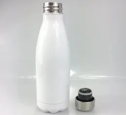 17oz Sublimation Cola Flasche Blank Weiß 500 ml Edelstahl Cola Wasserflaschen Doppelmauerte Vakuumflaschen YYA510 SEA 1764698