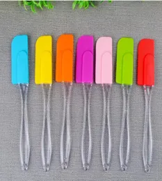 Silicone Cake Scraper Spatula Kitchen Dessert Jam Smear Spatula EcoFriendly Transparent Handle Baking Polisher Tool Butter Knife 5307888