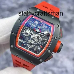 Zegarki wielofunkcyjne Automatyczne zegarki mechaniczne Sport na rękę Nowe luksusowe zegarki na nadgarstki Midnight Fire Edition BCG19 RMRM