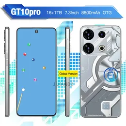 GT10 Pro Superb Pengbo Sai Mecha Electropated Back Cover 4G 5G 6,8-tums 8800mAh Batteri 6 GB 128 GB Stöd som stödjer OTG med inbyggd AI GPT4 Android-smartphone 155