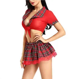 Sexy Set Role Play Uniform Pleated Skirt Schoolgirl Comes Sexy Lingerie Set Woman Porno Underwear Dress Erotic Sex Products T240513