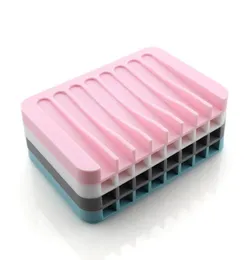 新しいantiskid Soap Dish Silicone Soap Holder Tray Storay Soap Rack Bath Shower ContainerバスルームアクセサリーVT06013328611
