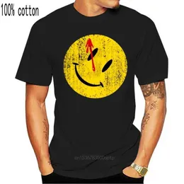 Herren T-Shirts Herren Bloody Button Sweatshirt T-Shirt Watchman Hero Comedy Comic TV Smile Q240514