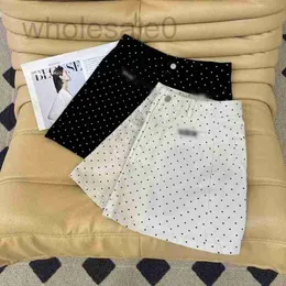 Skirts designer high-end MIU home spring and summer new fashionable age reducing cool cute denim polka dot skirt AF1E